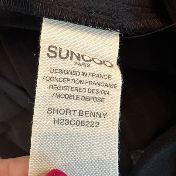 Suncoo Paris Benny High Waisted Belted Shorts - Black Size XSmall (T0) NEW - Picture 12 of 12